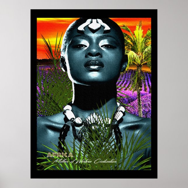 Afrika - moderns västerländska civilisations moder poster (Framsidan)