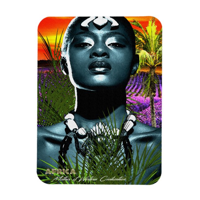 Afrika Mor i det Westerna samhället Magnet (Vertikal)