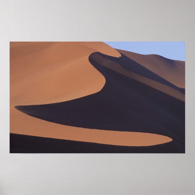 Afrika, Namibia, Namiböknen. Sossusvlei. Poster (Framsidan)