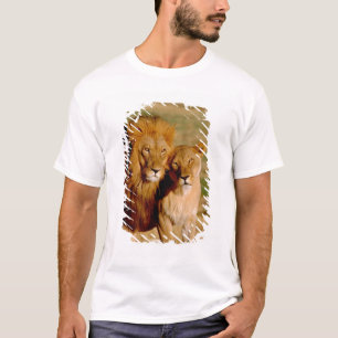 Afrika, Namibia, Okonjima. Lejon & lejoninna T Shirt