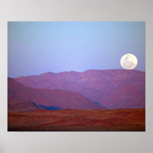 Afrika, Namibia, Sossusvlei. Ett fullt-stöd Poster