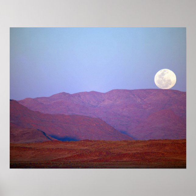Afrika, Namibia, Sossusvlei. Ett fullt-stöd Poster (Framsidan)