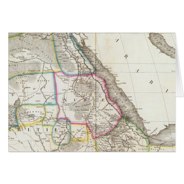 Afrika nordost hälsningskort (Framsidan Horizontal)