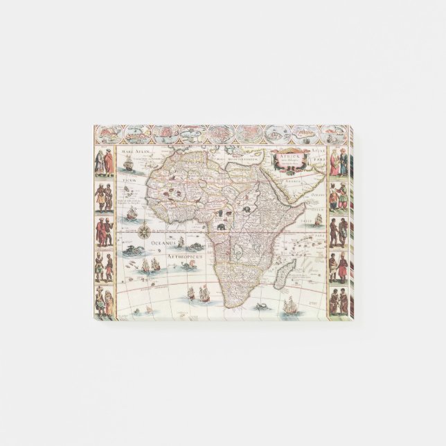 Afrika nova, beskrivning (1690) av Willem Janszoon Post-it Block (Framsida)