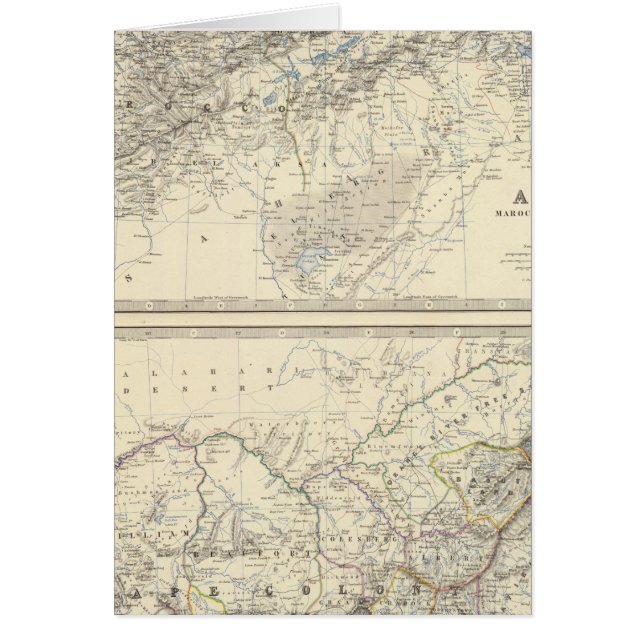 Afrika, NW, S Hälsningskort (Framsidan)