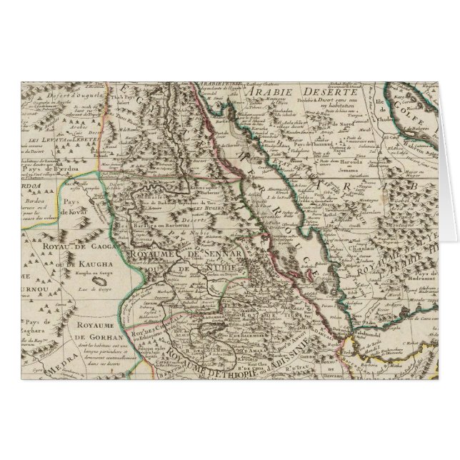 Afrika och Egypten Hälsningskort (Framsidan Horizontal)