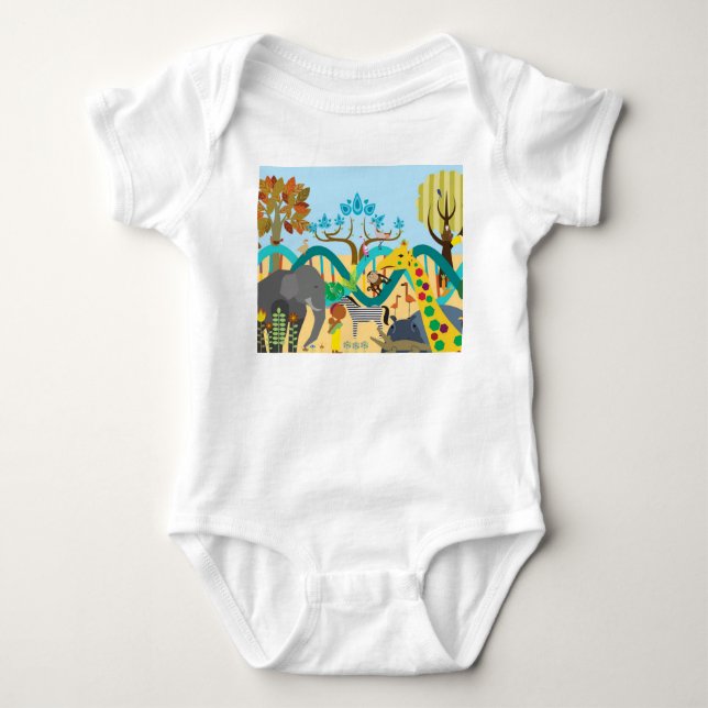 Afrika och evolution t shirt (Framsida)