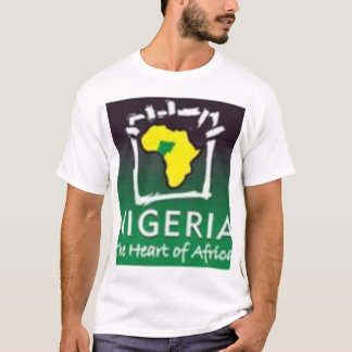 afrika och nigeria tee shirt