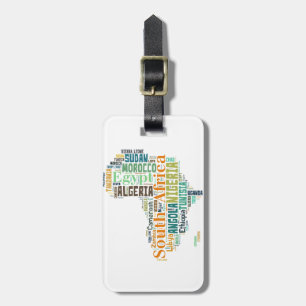 Afrika Ord Art Bagagebricka