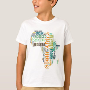 Afrika Ord Art T-shirt