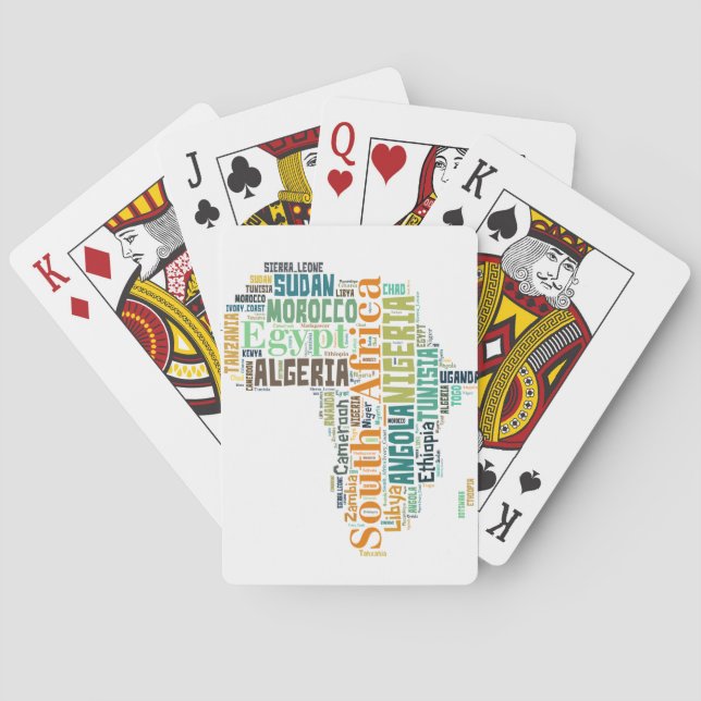 Afrika Ordkonst Casinokort (Baksidan)