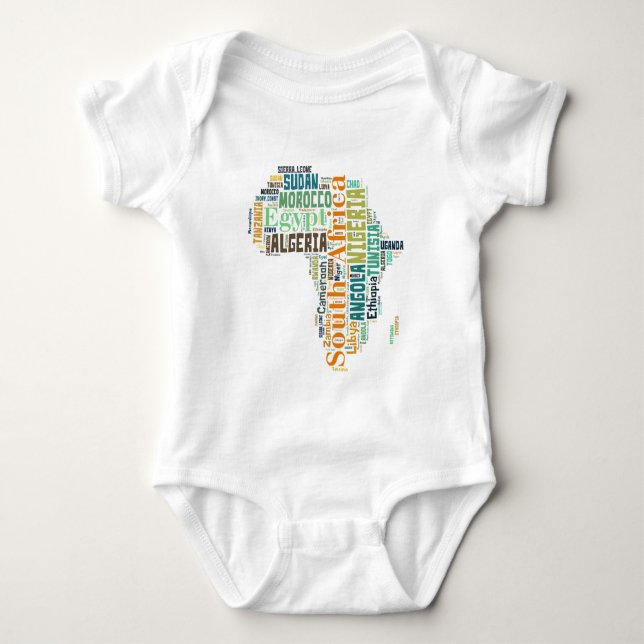 Afrika Ordkonst Tee Shirt (Framsida)