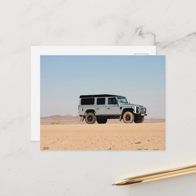 Afrika Överlandning 4x4 Road Resa Driving Namibia Vykort (Fram/Back In Situ)