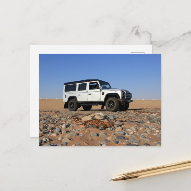 Afrika Överlandning 4x4 Road Resa Driving Namibia Vykort (Fram/Back In Situ)