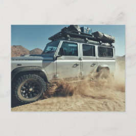 Afrika Överlandning 4x4 Sand Dunes Road Resa Vykort