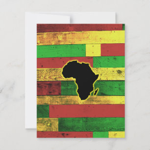 Afrika på träskivor tack kort