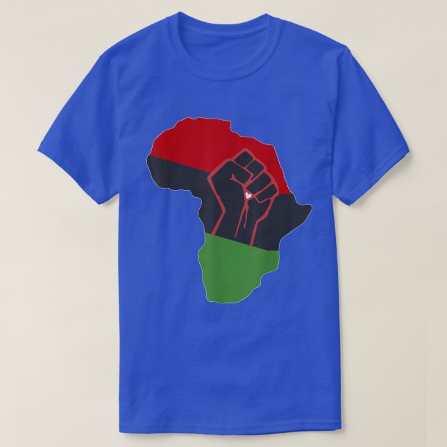 Afrika PanAfrican American Decent Afrika Continen T Shirt (Design framsida)
