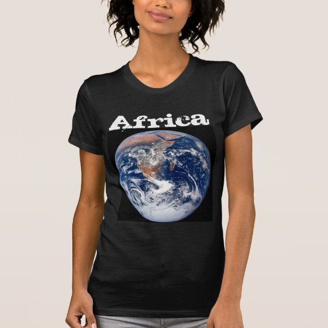 Afrika - Planetjordsvy från Apollo 17 T Shirt (Framsida)