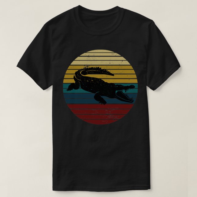 Afrika Reptile Predator Crokodile T Shirt (Design framsida)