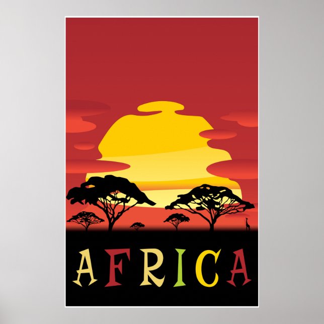 Afrika,Resepost Poster (Framsidan)