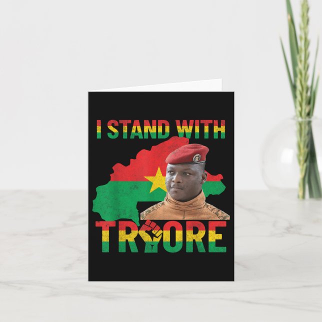Afrika Resistance Thomas Sankara Burkina Faso Ibra Kort (Framsida)