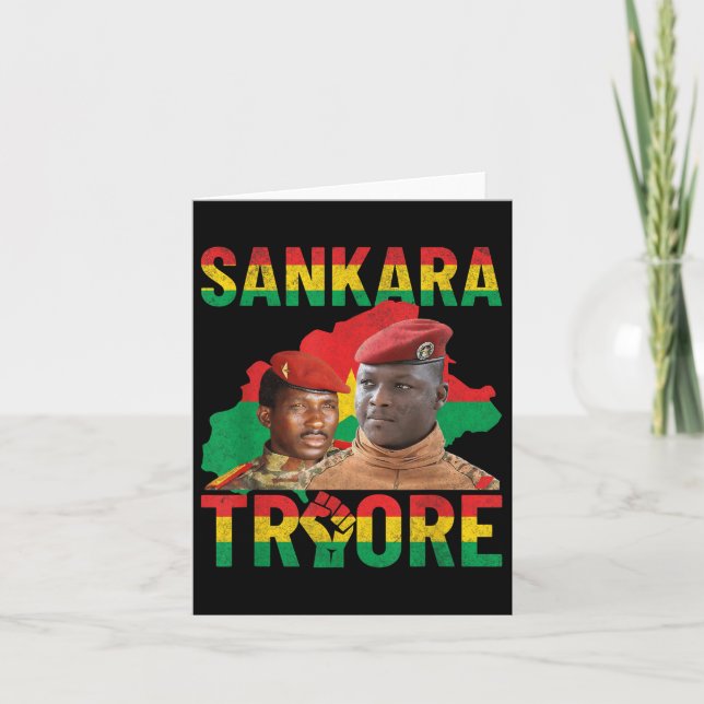 Afrika Resistance Thomas Sankara Burkina Faso Ibra Kort (Framsida)