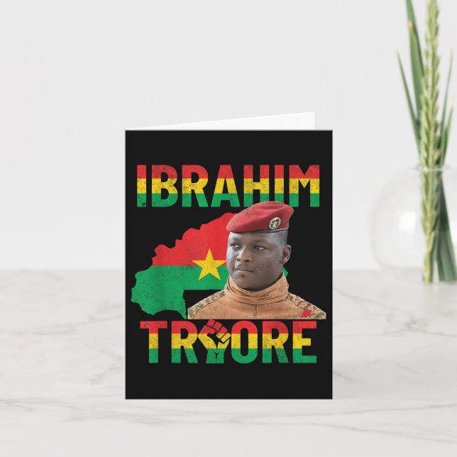 Afrika Resistance Thomas Sankara Burkina Faso Ibra Kort (Framsida)