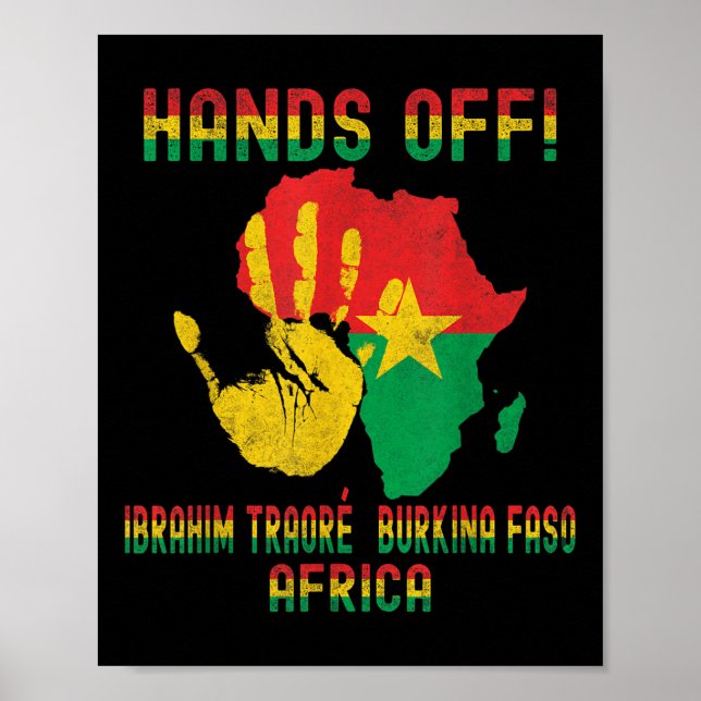 Afrika Resistance Thomas Sankara Burkina Faso Ibra Poster (Framsidan)