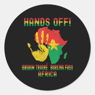 Afrika Resistance Thomas Sankara Burkina Faso Ibra Runt Klistermärke