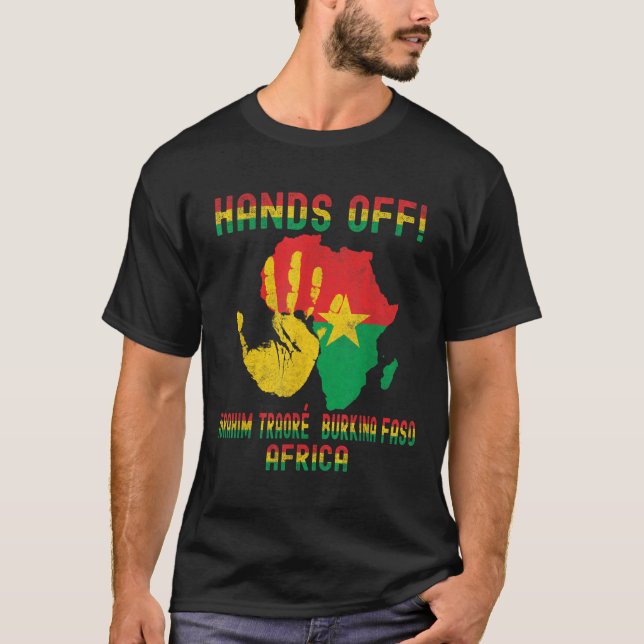 Afrika Resistance Thomas Sankara Burkina Faso Ibra T Shirt (Framsida)