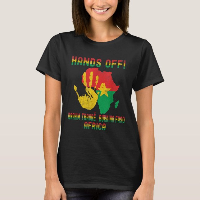 Afrika Resistance Thomas Sankara Burkina Faso Ibra T Shirt (Framsida)