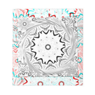 Afrika Rosa Cyan-geometri Anteckningsblock