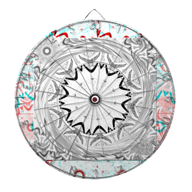 Afrika Rosa Cyan-geometri Piltavla (Framsidan)