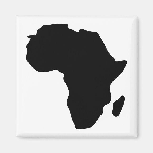 Afrika - rutnät magnet (Framsidan)