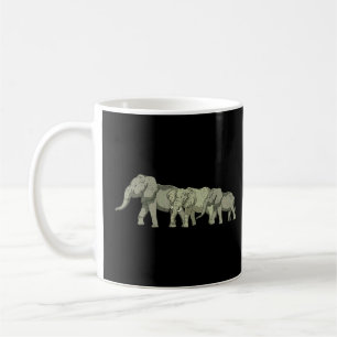 Afrika Safari Animal Elephant Family Elephant Kaffemugg