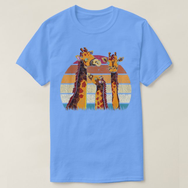 Afrika Safari Animal Family Zoo Keeper Gift Retro T Shirt (Design framsida)