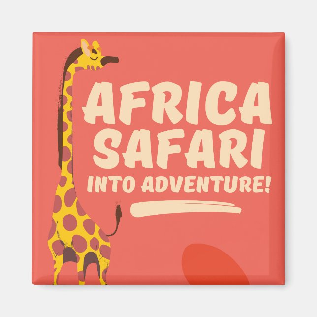 Afrika Safari Äventyr! Magnet (Framsidan)