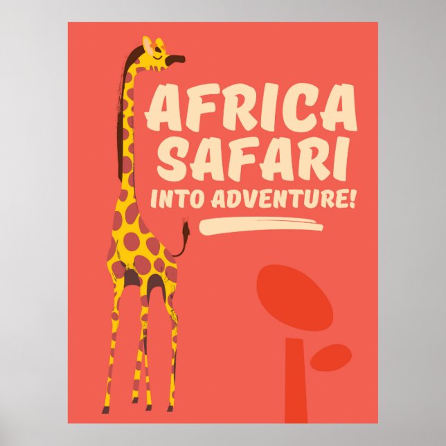 Afrika Safari Äventyr! Poster (Framsidan)