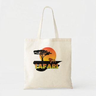 Afrika Safari Lejon Sunset Tygkasse