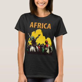 Afrika Safari Solnedgång Vibrant Resa T-Shirt