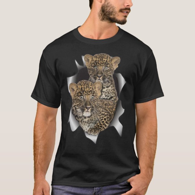 Afrika-Safari Wildlife-Art T Shirt (Framsida)