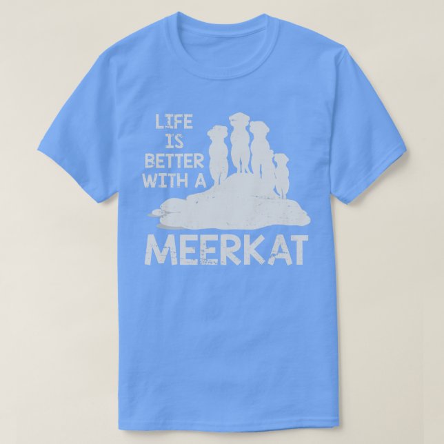 Afrika Safari Zoo Animal Meerkat T Shirt (Design framsida)