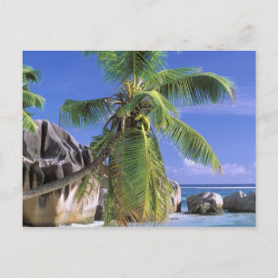 Afrika, Seychellerna, La Digue Island. Granit 2 Vykort