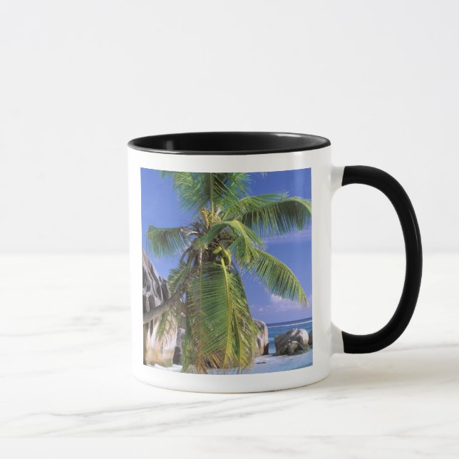 Afrika, Seychellerna, La Digue-ön. Granit 2 Mugg (Höger)