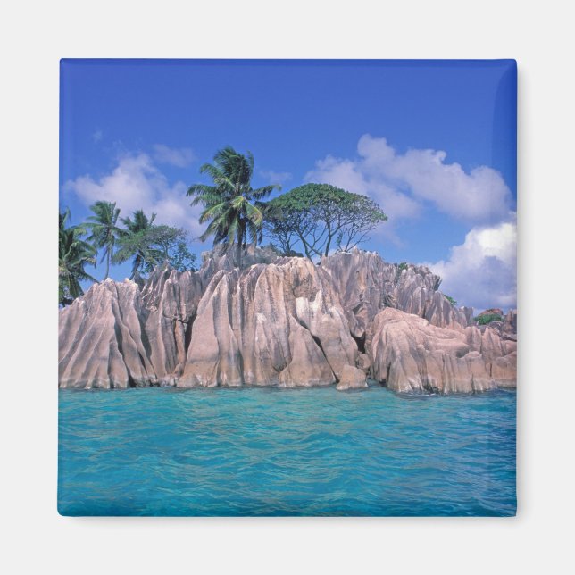 Afrika, Seychellerna, Praslin Island, St. Pierre Magnet (Framsidan)