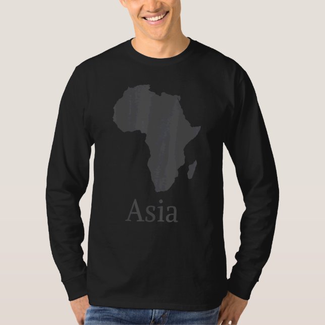 Afrika som registreras i Asien T Shirt (Framsida)
