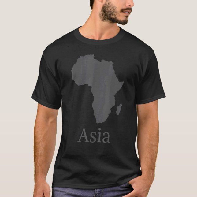 Afrika som registreras i Asien T Shirt (Framsida)