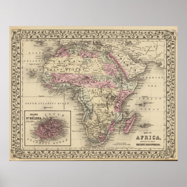 Afrika St Helena Poster (Framsidan)