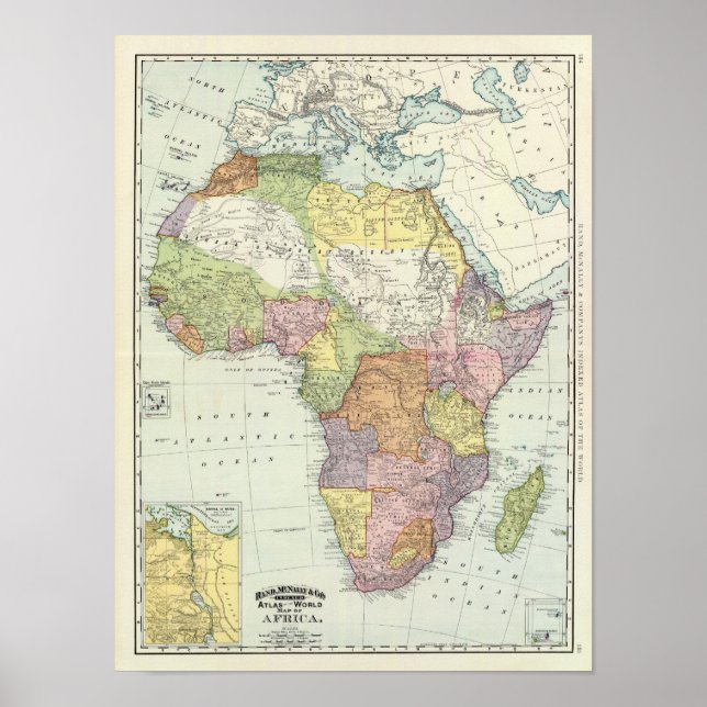 Afrika Suez Canal Poster (Framsidan)