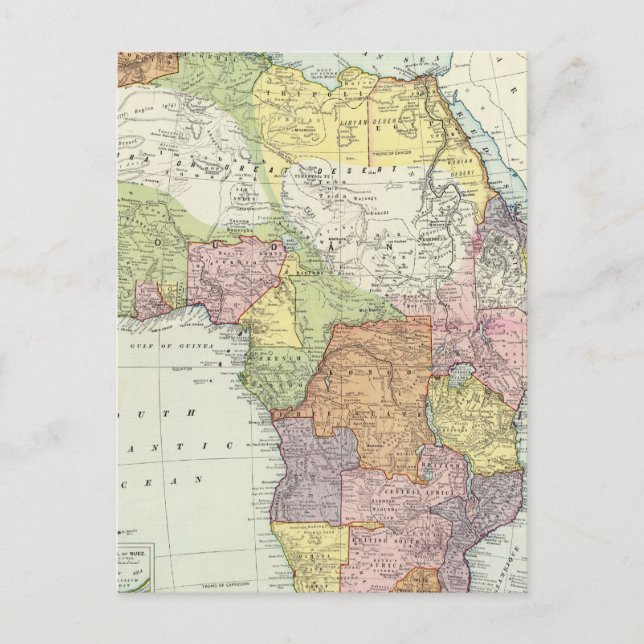 Afrika Suez Canal Vykort (Framsida)